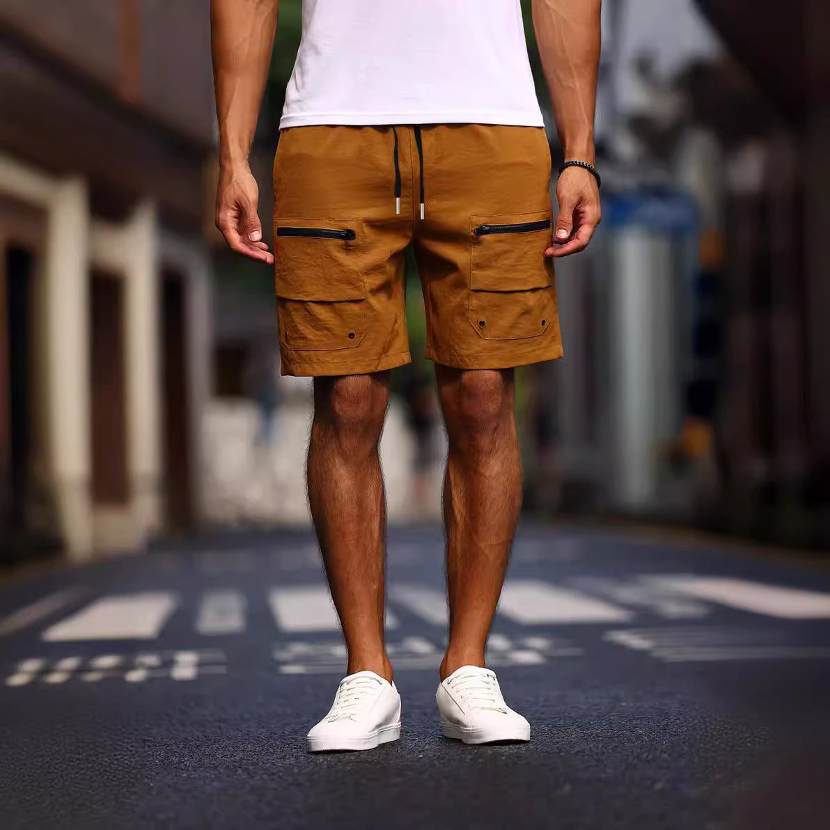 Men's Relaxed Fit Summer Shorts - Casual Loose Cropped Shorts