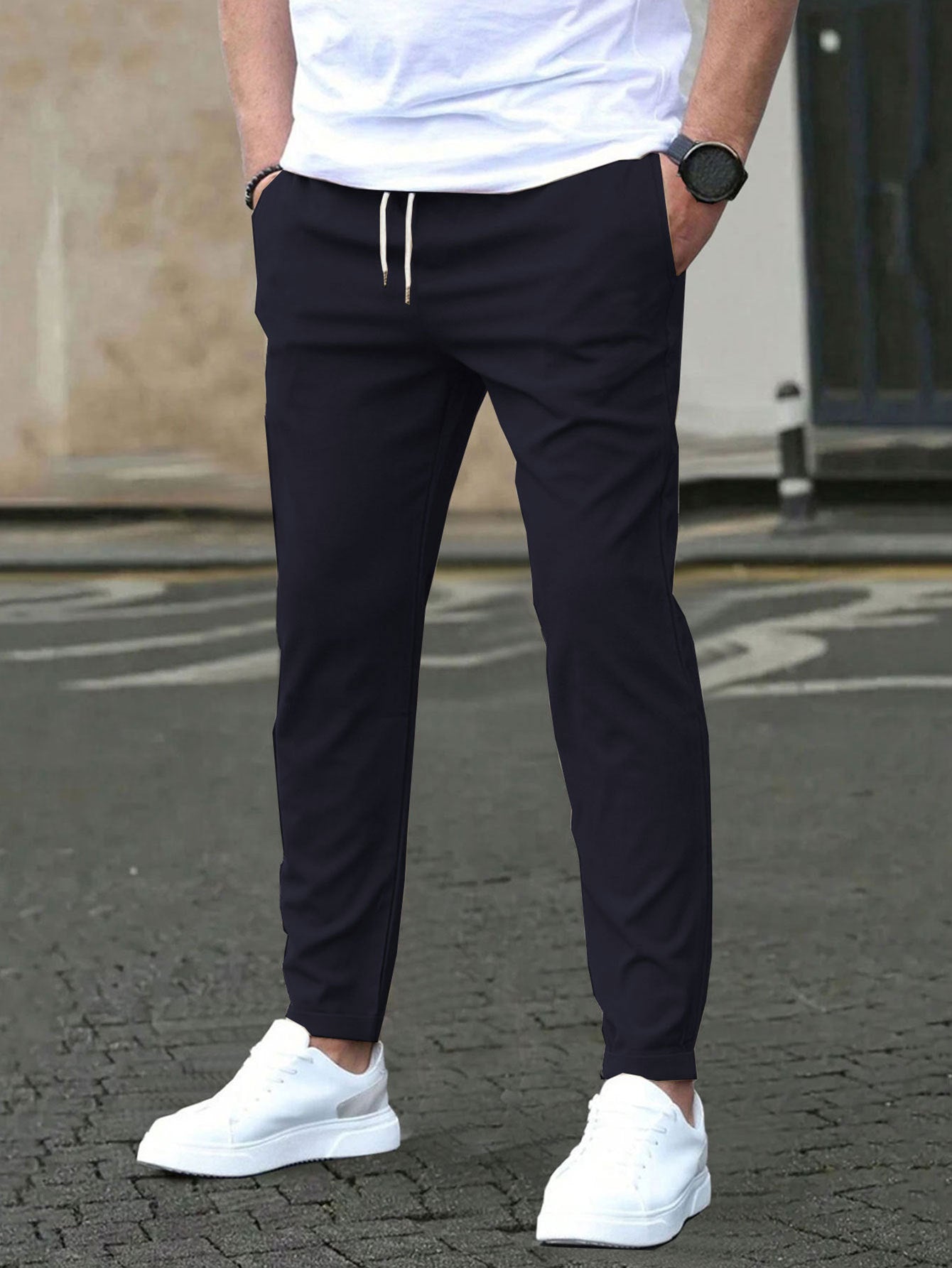 Men's Slim Fit Joggers - Casual Straight Leg Trousers