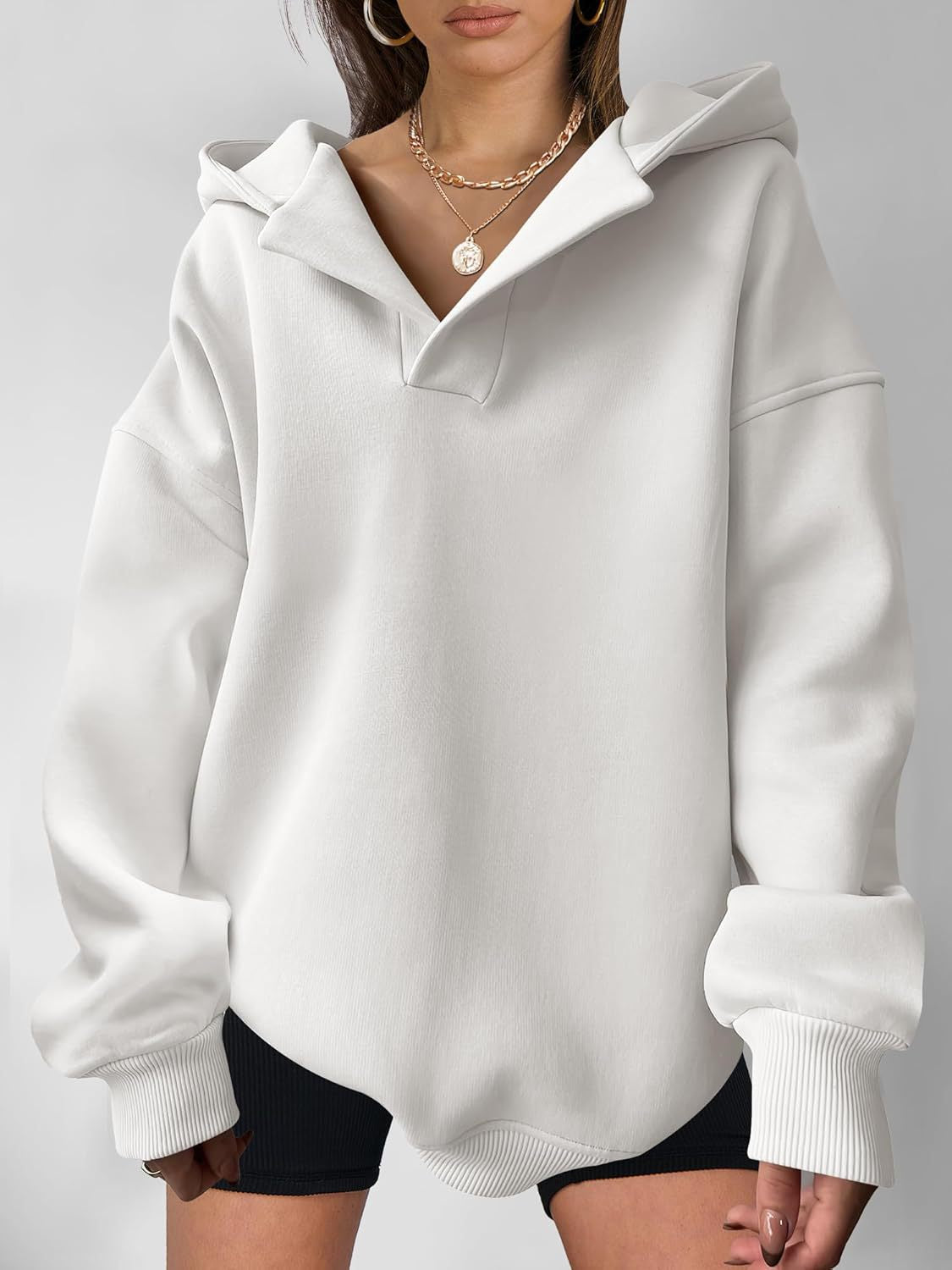 Women's Long Sleeve Hoodie - Pullover Sweatshirt
