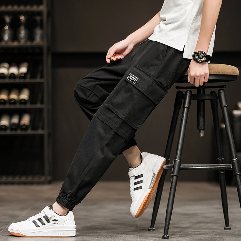 Men's Harlan Style Cropped Overalls - Trendy Casual Trousers