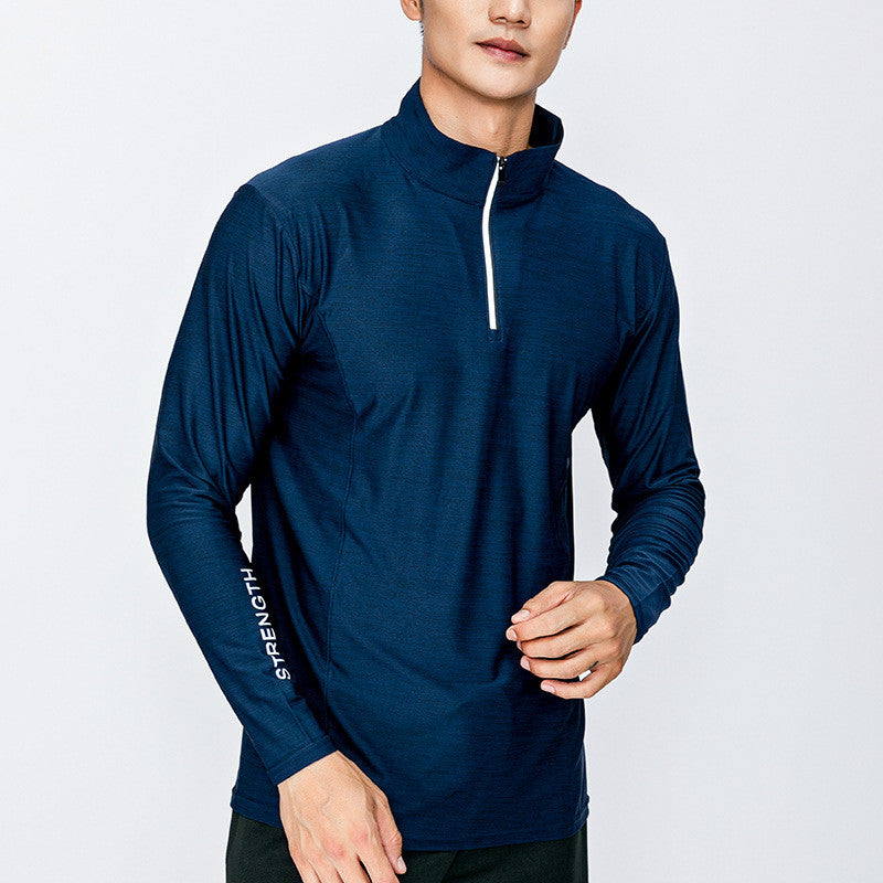 Men's Long Sleeve Quick-Dry Sports T-Shirt - Performance Training Top