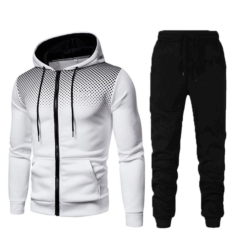 Men's Autumn & Winter Tracksuit - Cotton Blend Sports Set