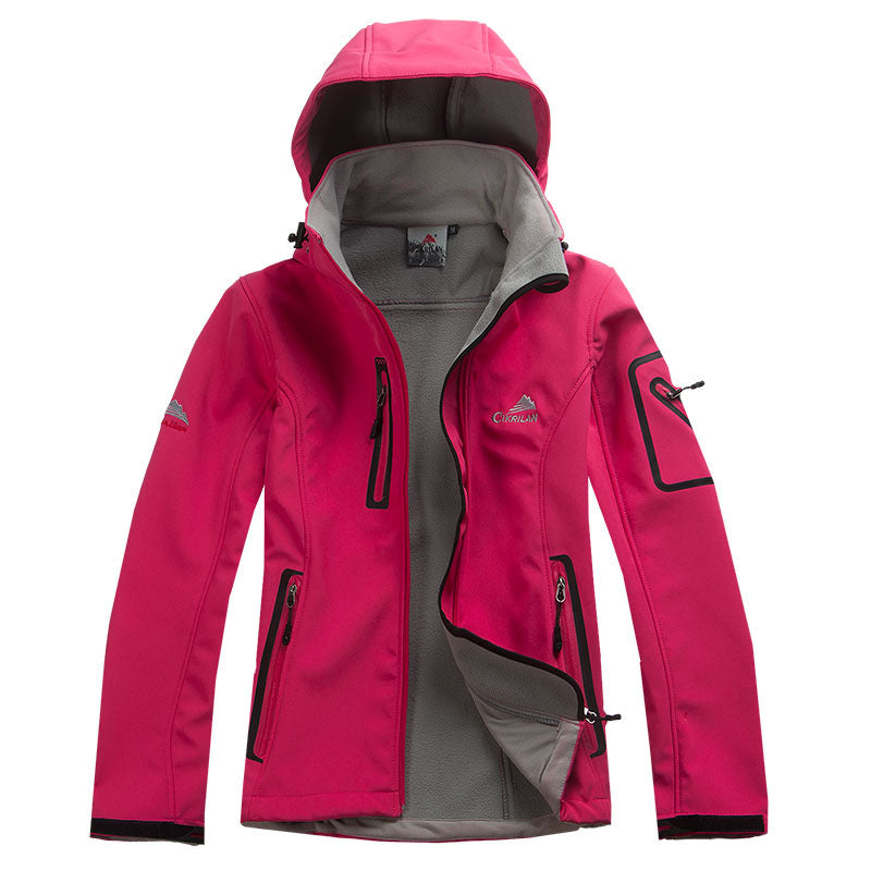 Women's Waterproof Outdoor Jacket - Lightweight Hiking & Travel