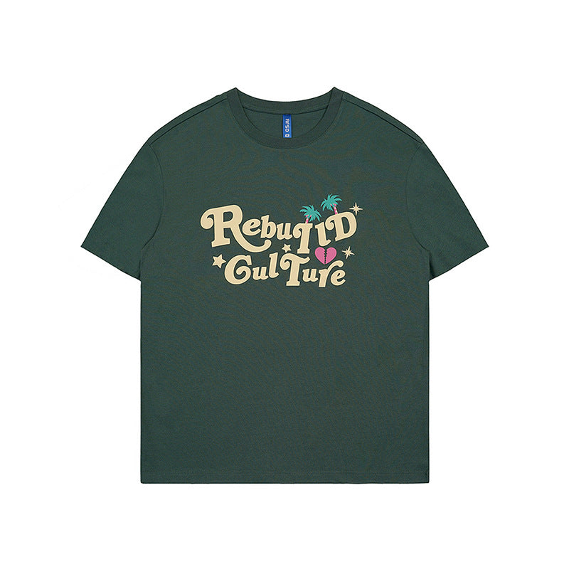 Men's 3D Foam Letter Graphic T-Shirt - Fun Statement Tee