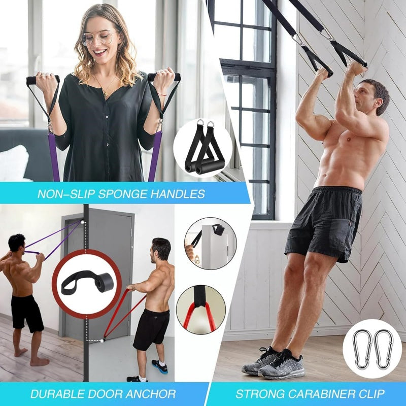 Heavy Duty Resistance Bands Set - Pull Up Assist & Full Body Workout