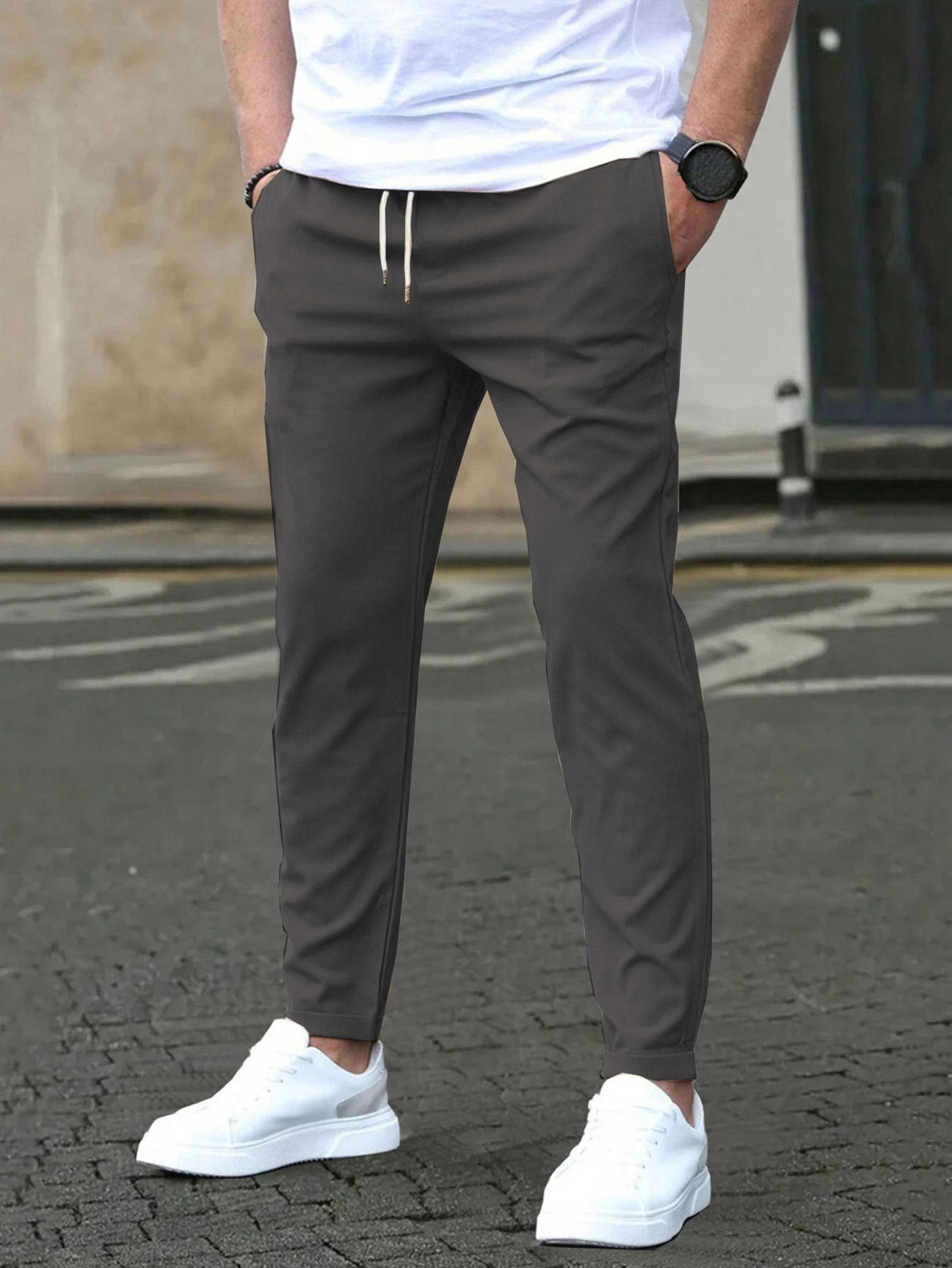 Men's Slim Fit Joggers - Casual Straight Leg Trousers