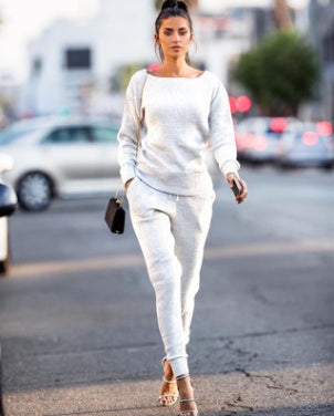 Women's Casual Round Neck Sport Suit - Comfortable Two-Piece Set