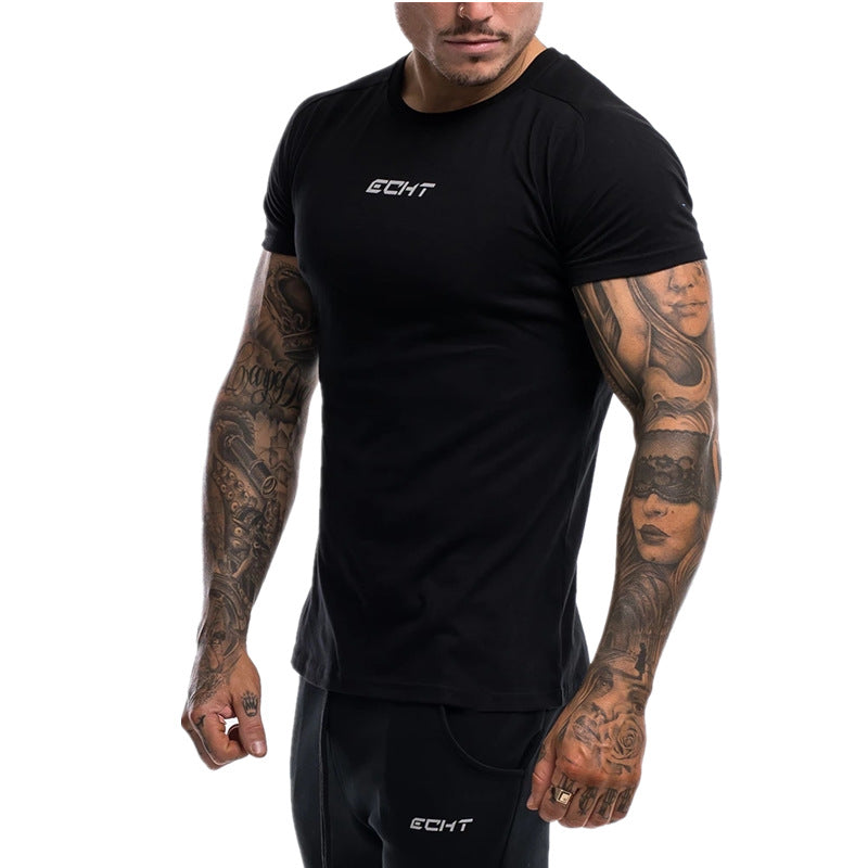 Men's Breathable Sports T-Shirt - Sweat-Absorbent Training Top