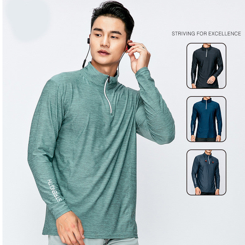 Men's Long Sleeve Quick-Dry Sports T-Shirt - Performance Training Top