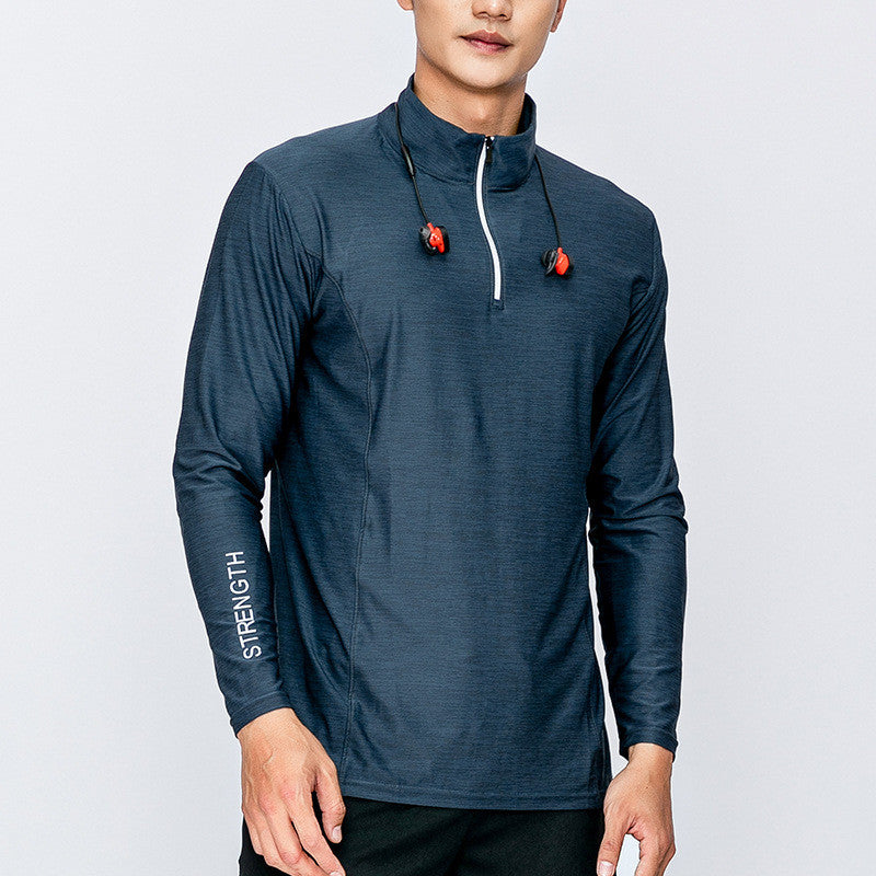 Men's Long Sleeve Quick-Dry Sports T-Shirt - Performance Training Top