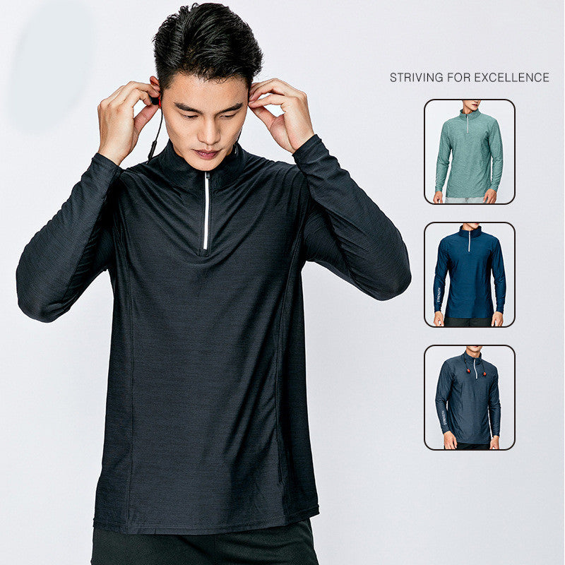 Men's Long Sleeve Quick-Dry Sports T-Shirt - Performance Training Top