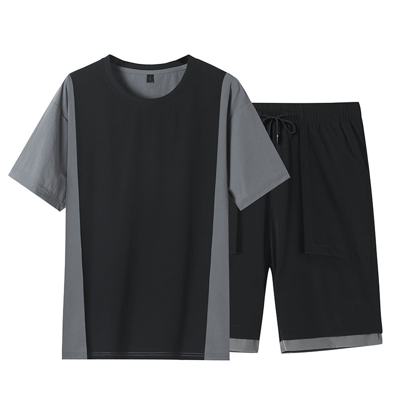 Men's Casual Shorts Suit - Thin Short-Sleeved Summer Set