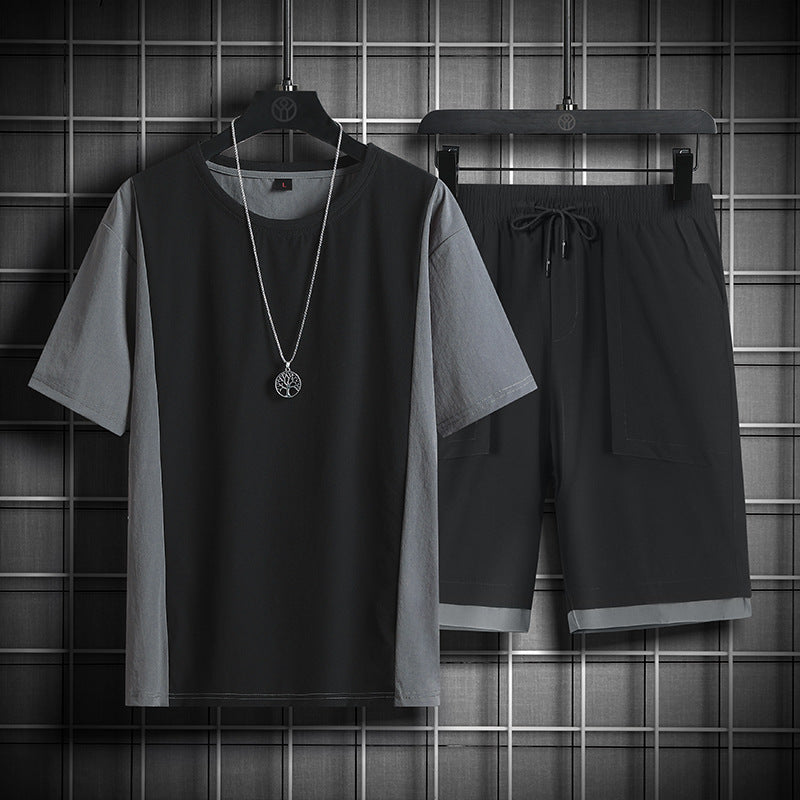 Men's Casual Shorts Suit - Thin Short-Sleeved Summer Set