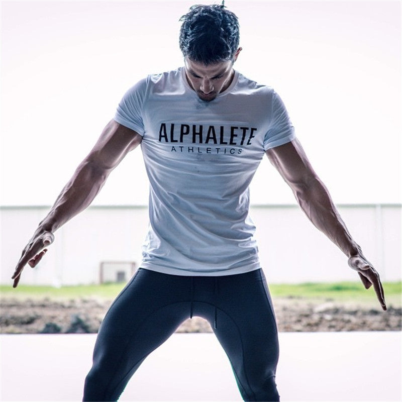 Men's Athletic Performance T-Shirt - Quick-Dry Training Tee