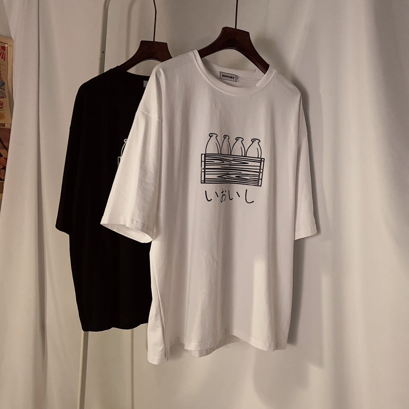 Women's Hong Kong Style Graphic T-Shirt - Printed Streetwear Tee