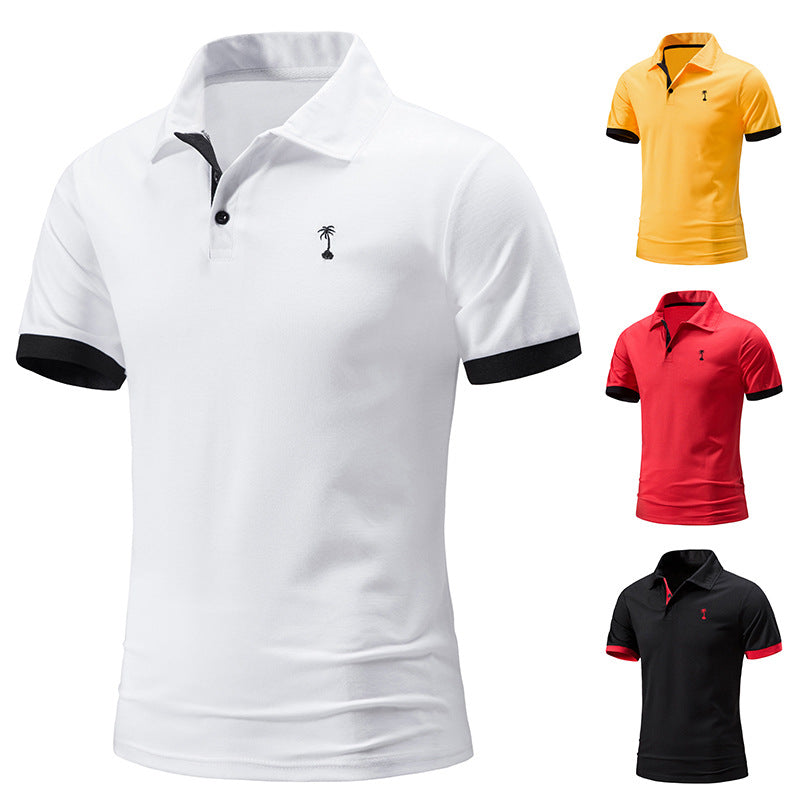 Men's Quick-Dry Polo Shirt - Breathable Embroidered Sports Tee