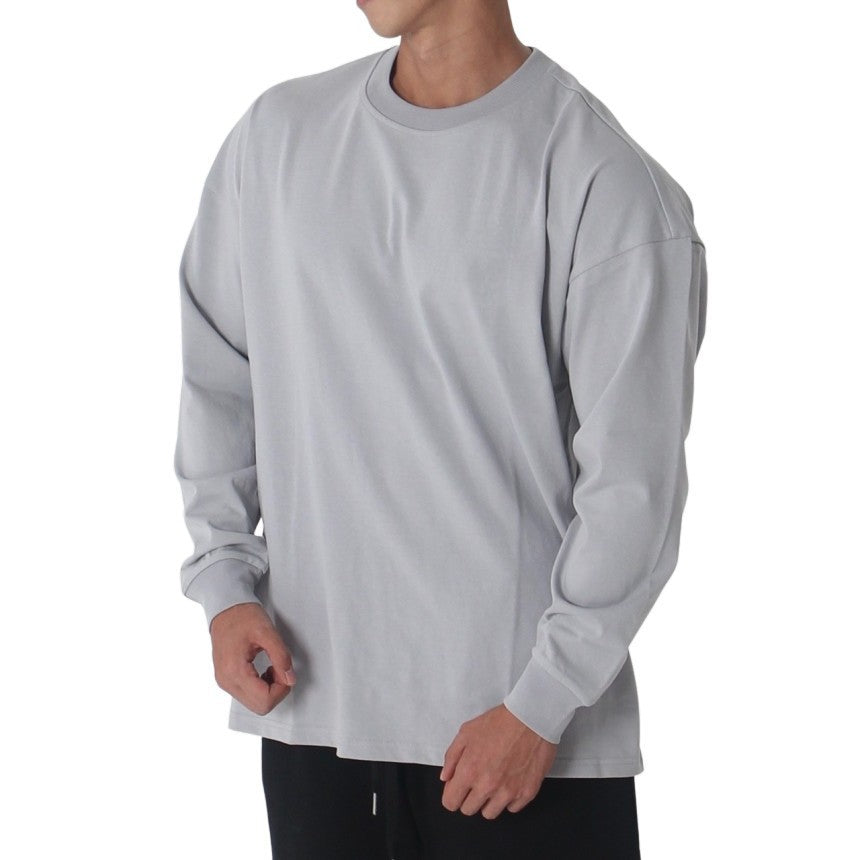 Men's Relaxed Fit Long-Sleeve Training Top - Casual Performance Tee