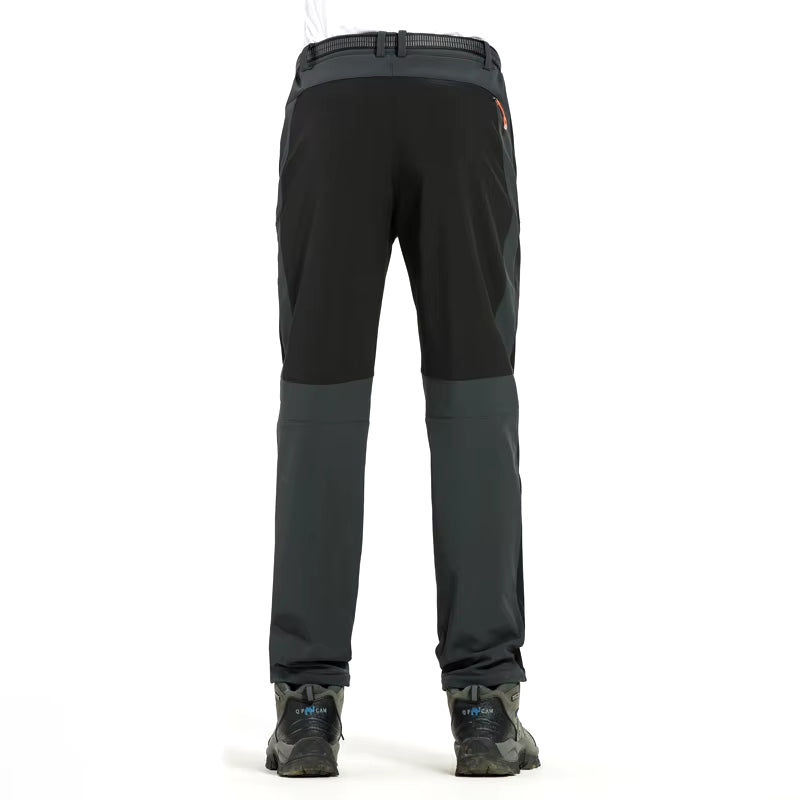 Thick Warm Fleece Hiking Pants Men Winter Waterproof Windproof Outdoor Soft Shell Rain Trousers Trekking Camping Ski Pants