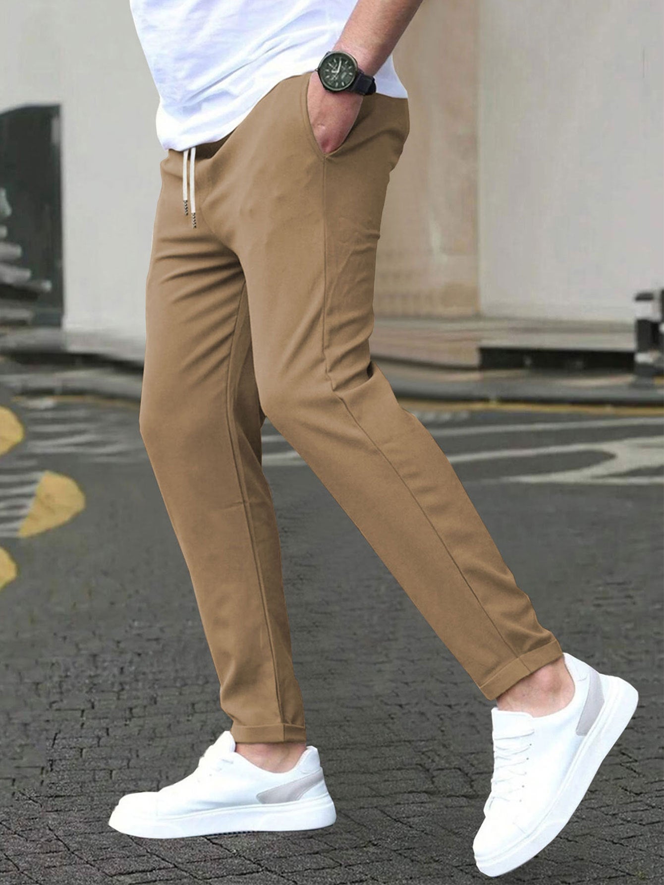 Men's Slim Fit Joggers - Casual Straight Leg Trousers