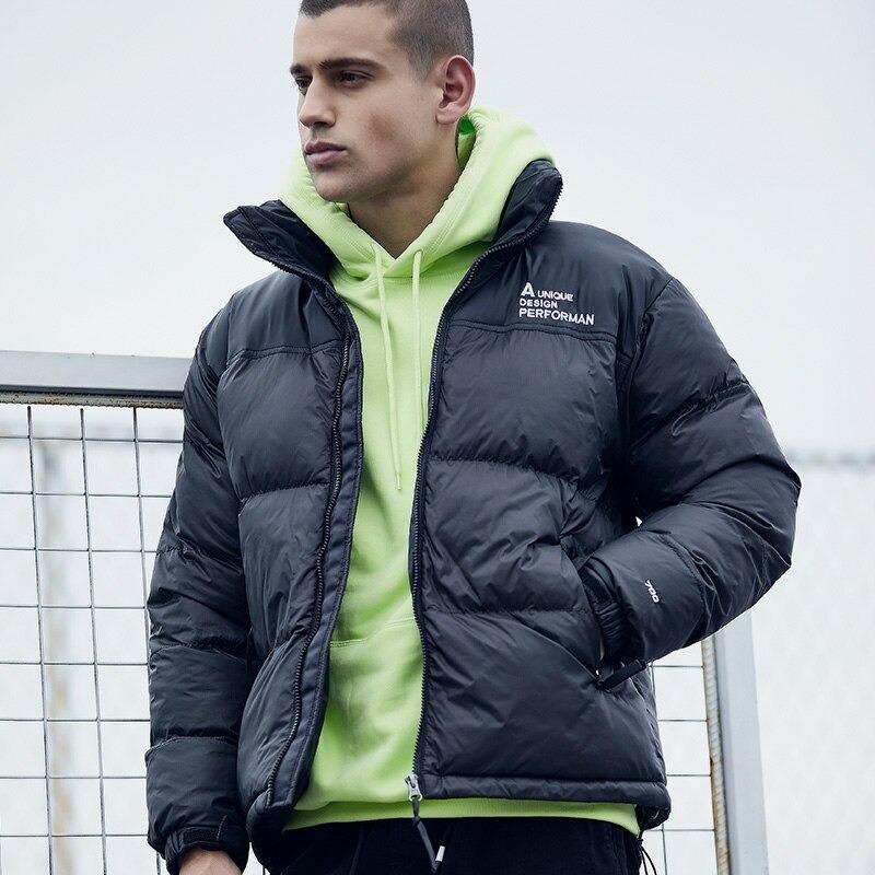 Men's Premium Down Padded Jacket - Shiny Short Puffer Coat