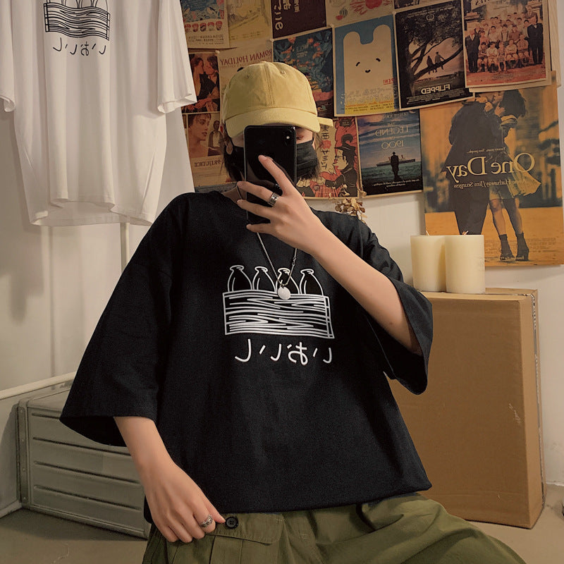 Women's Hong Kong Style Graphic T-Shirt - Printed Streetwear Tee