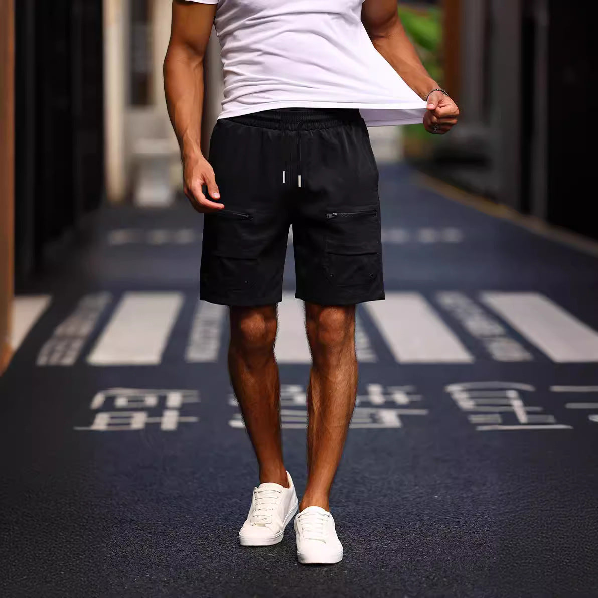 Men's Relaxed Fit Summer Shorts - Casual Loose Cropped Shorts