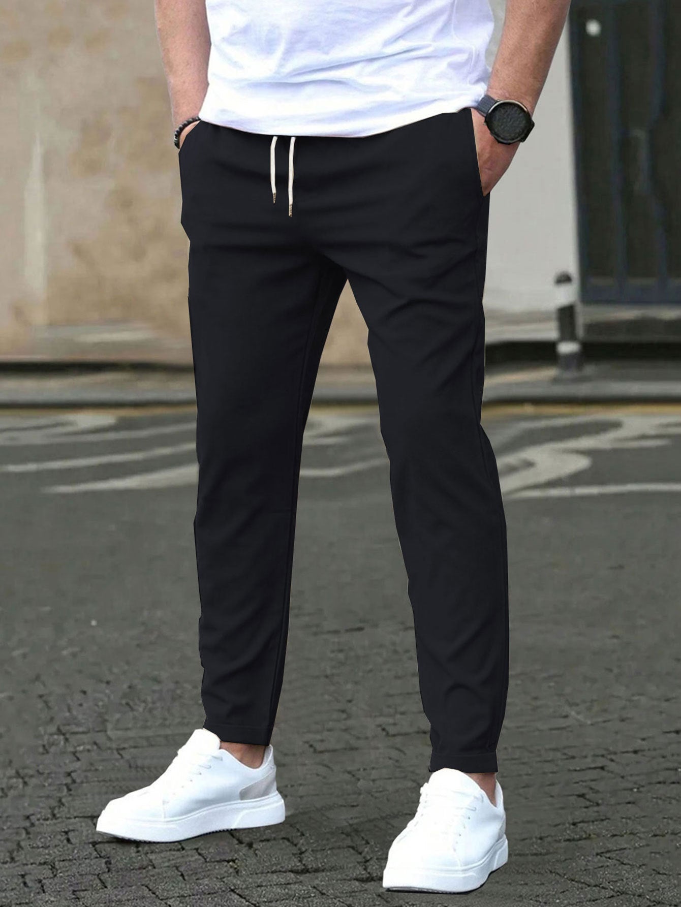 Men's Slim Fit Joggers - Casual Straight Leg Trousers