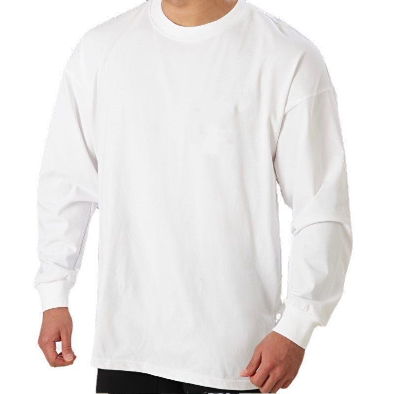Men's Relaxed Fit Long-Sleeve Training Top - Casual Performance Tee
