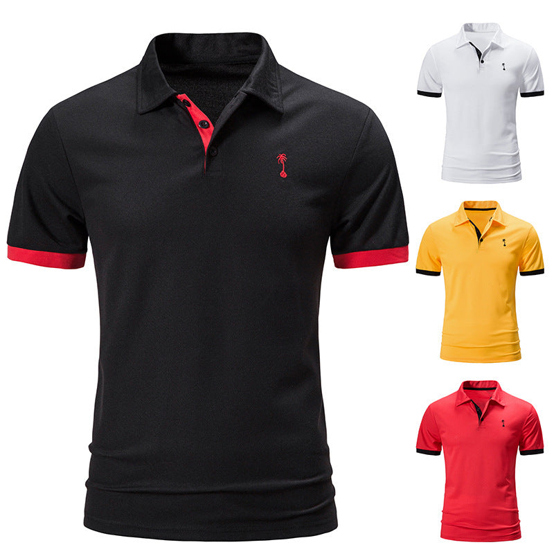 Men's Quick-Dry Polo Shirt - Breathable Embroidered Sports Tee