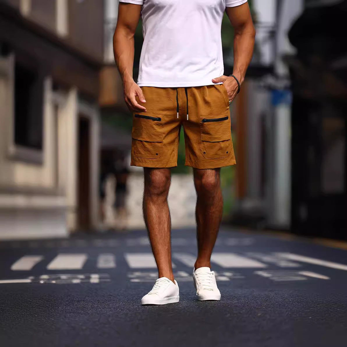 Men's Relaxed Fit Summer Shorts - Casual Loose Cropped Shorts
