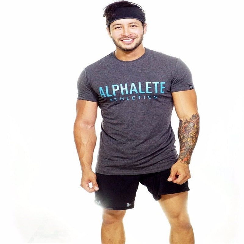 Men's Athletic Performance T-Shirt - Quick-Dry Training Tee