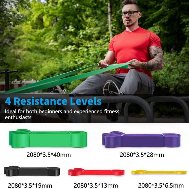 Heavy Duty Resistance Bands Set - Pull Up Assist & Full Body Workout