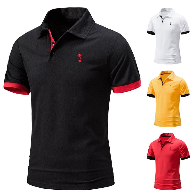 Men's Quick-Dry Polo Shirt - Breathable Embroidered Sports Tee