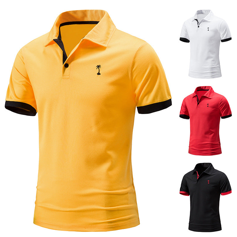 Men's Quick-Dry Polo Shirt - Breathable Embroidered Sports Tee