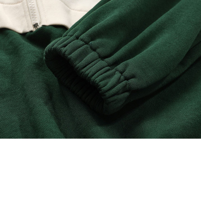 Women's Stand-up Collar Sweater Loose Half Zipper