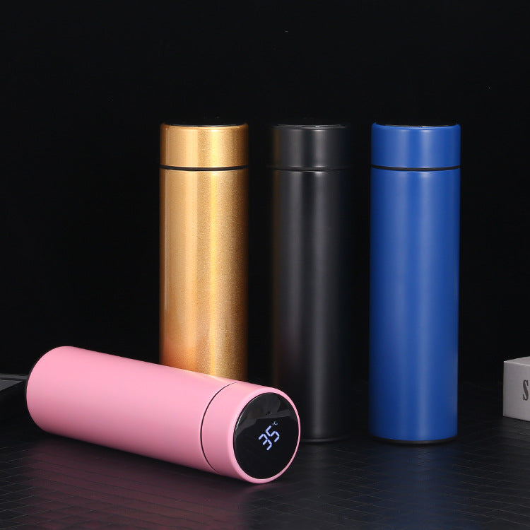 500ML Smart Water Bottle - Stainless Steel Vacuum Flask with Temperature Display