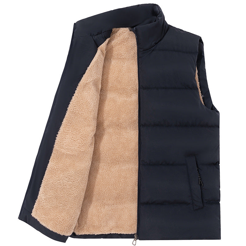 Men's Winter Fleece Lined Vest - Warm Padded Gilet