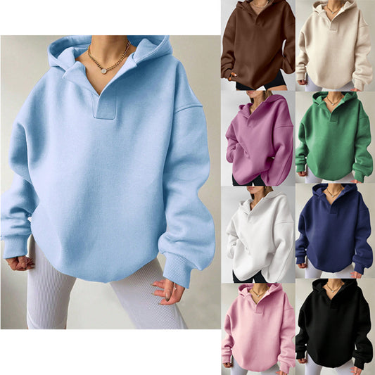 Women's Long Sleeve Hoodie - Pullover Sweatshirt