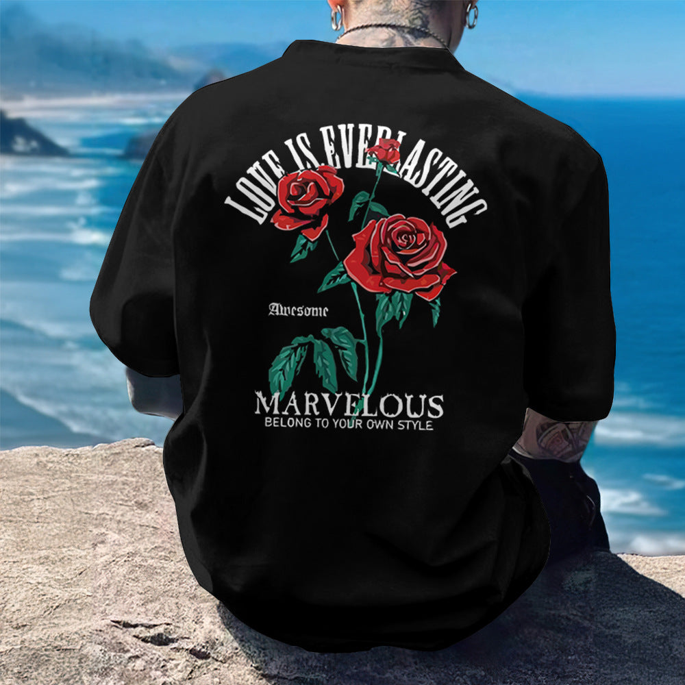 Men's 3D Printed Graphic T-Shirt - Street Hip-Hop Style Tee