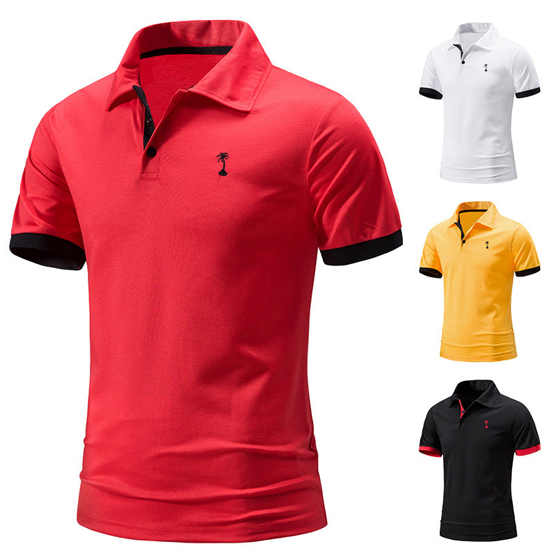 Men's Quick-Dry Polo Shirt - Breathable Embroidered Sports Tee