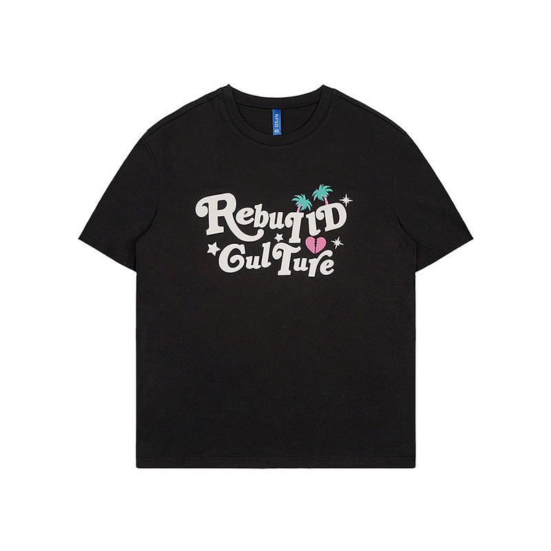 Men's 3D Foam Letter Graphic T-Shirt - Fun Statement Tee