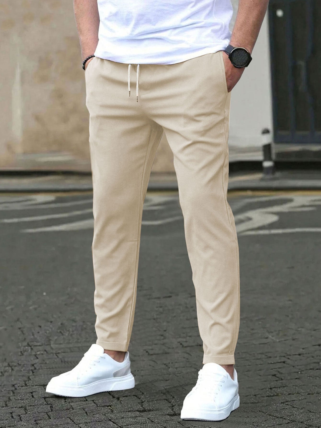 Men's Slim Fit Joggers - Casual Straight Leg Trousers