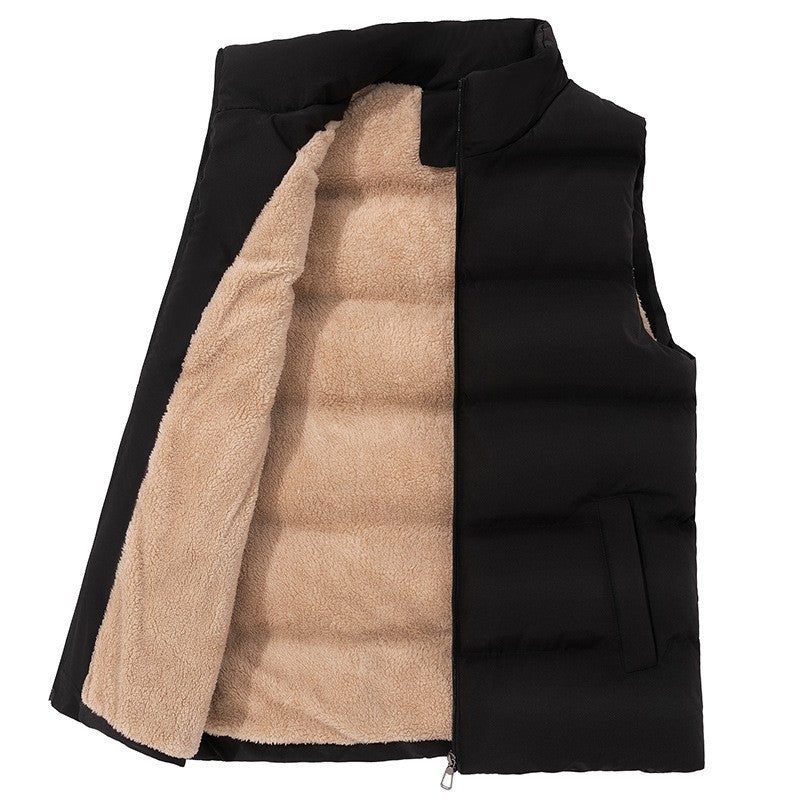 Men's Winter Fleece Lined Vest - Warm Padded Gilet