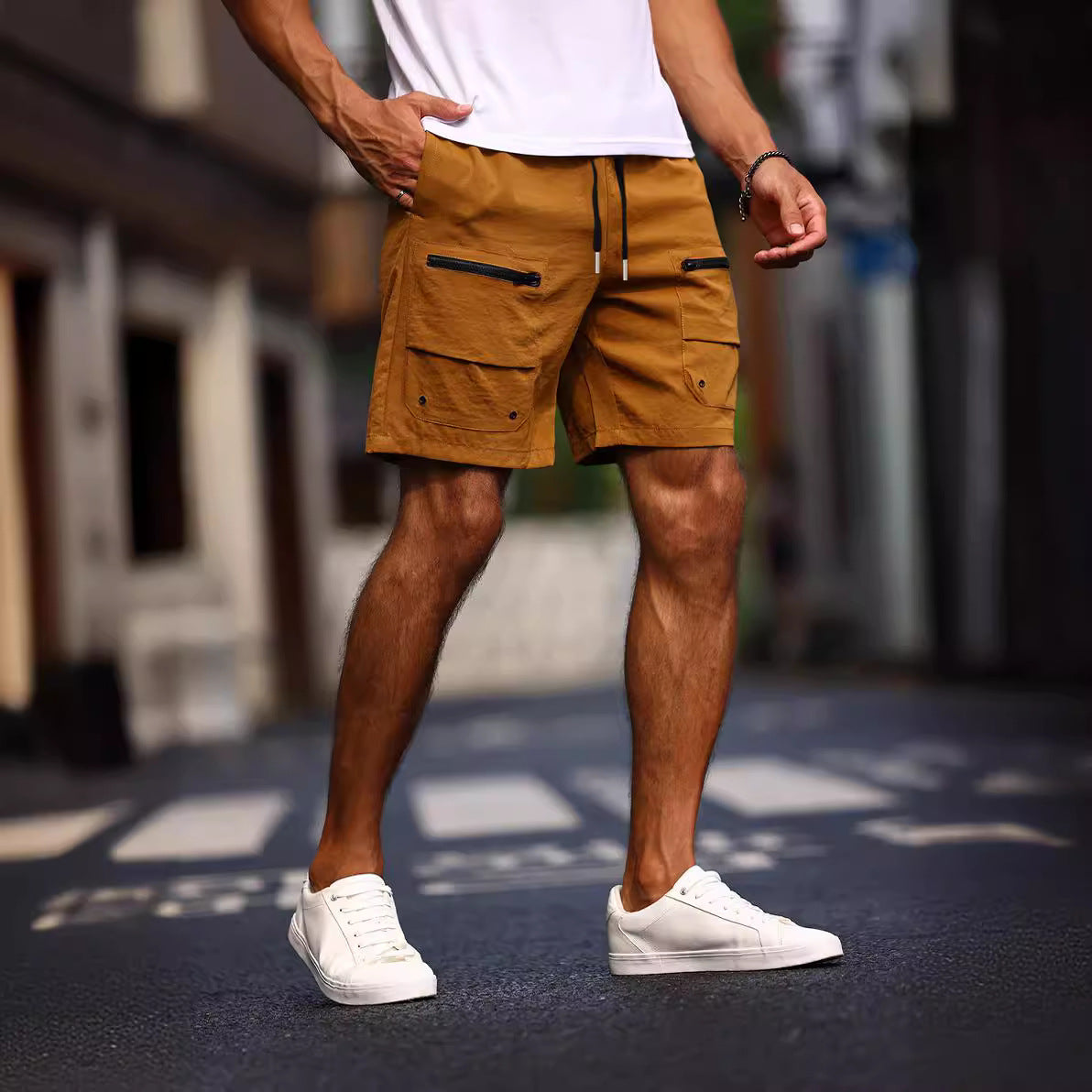 Men's Relaxed Fit Summer Shorts - Casual Loose Cropped Shorts