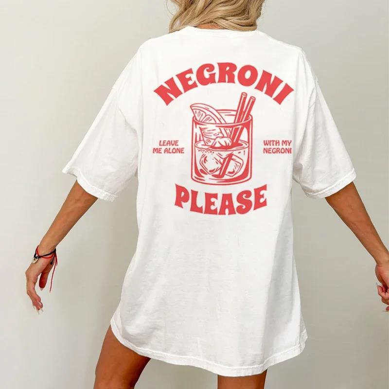 Women's Negroni Please Graphic T-Shirt - Vintage Streetwear Tee