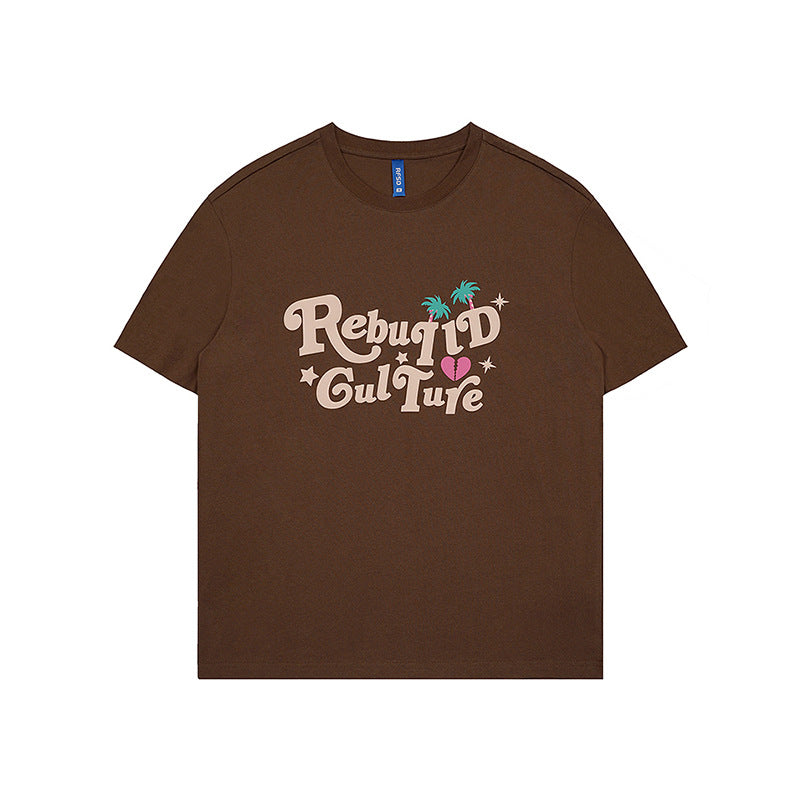 Men's 3D Foam Letter Graphic T-Shirt - Fun Statement Tee