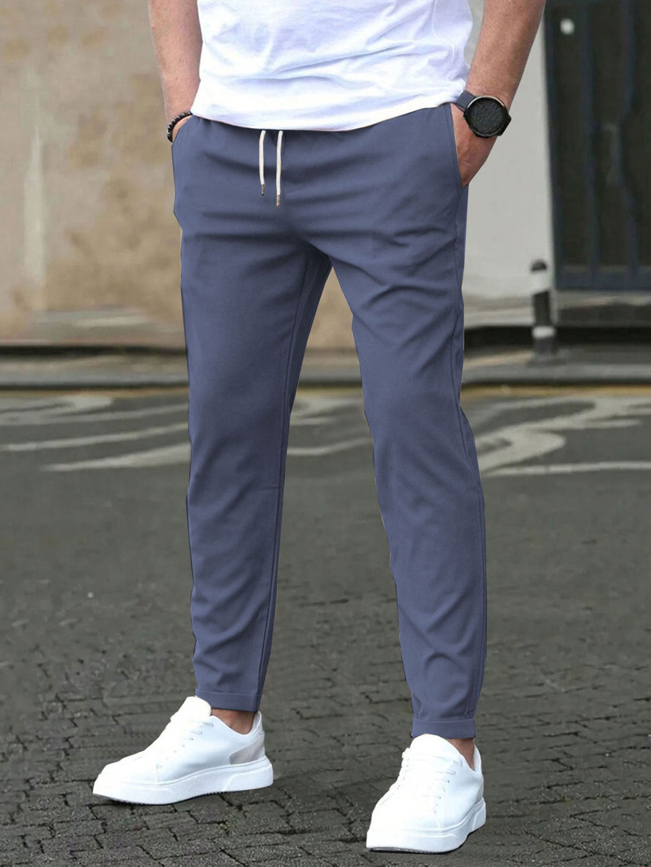 Men's Slim Fit Joggers - Casual Straight Leg Trousers