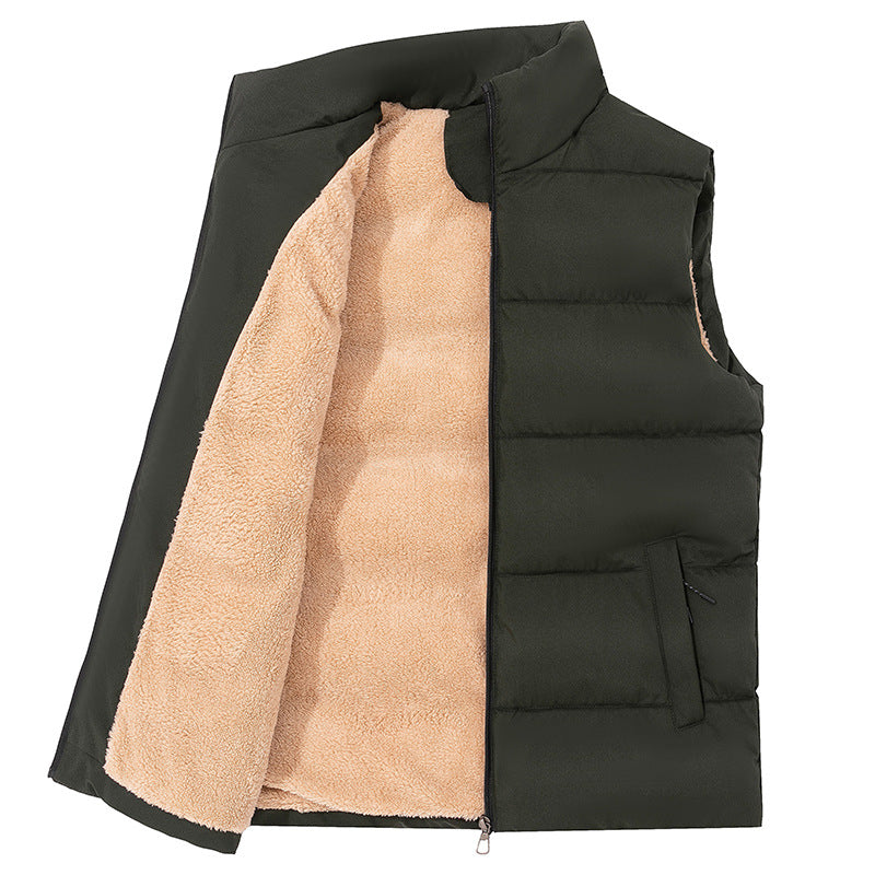 Men's Winter Fleece Lined Vest - Warm Padded Gilet