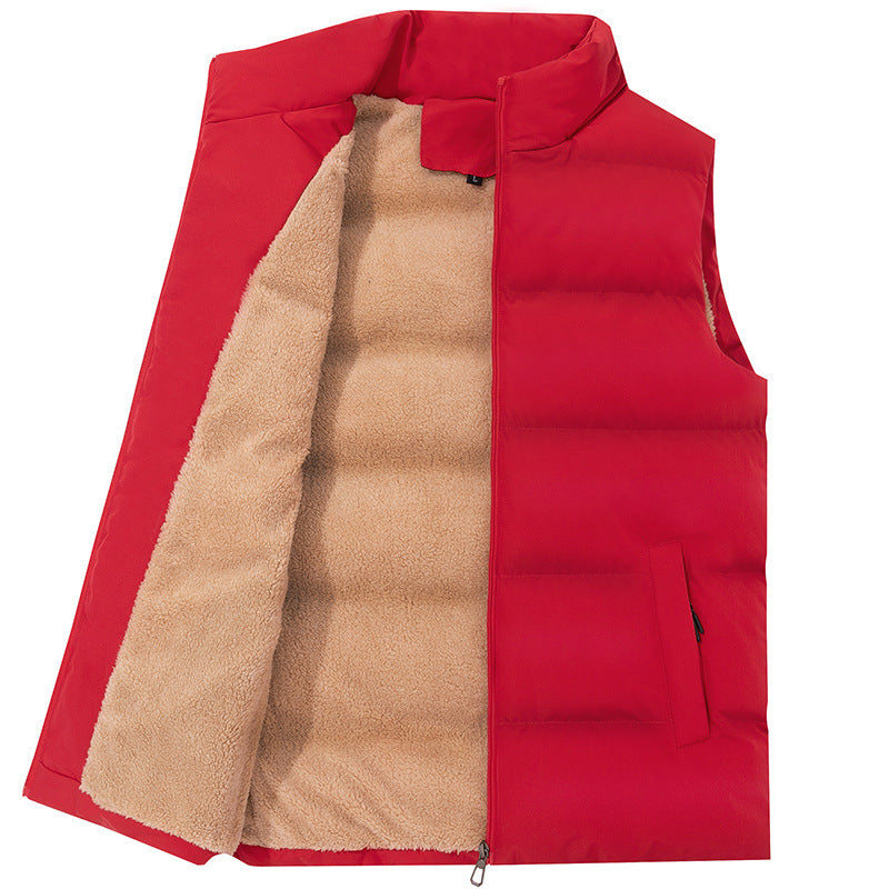 Men's Winter Fleece Lined Vest - Warm Padded Gilet